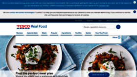 What Realfood.tesco.com website looked like in 2021 (3 years ago)