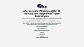 What Ritzy.co.za website looked like in 2021 (3 years ago)