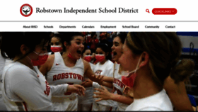 What Robstownisd.org website looked like in 2021 (3 years ago)