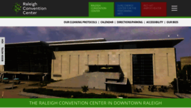 What Raleighconvention.com website looked like in 2021 (3 years ago)