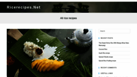 What Ricerecipes.net website looked like in 2021 (3 years ago)