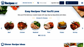 What Recipe4living.com website looked like in 2021 (3 years ago)