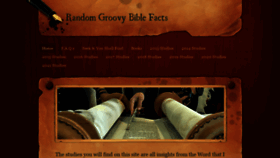 What Randomgroovybiblefacts.com website looked like in 2021 (3 years ago)