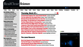 What Realclearscience.com website looked like in 2021 (3 years ago)