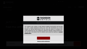 What Radissonblu.com website looked like in 2021 (3 years ago)