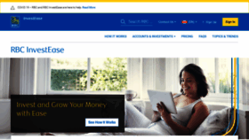 What Rbcinvestease.com website looked like in 2021 (3 years ago)