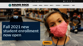 What Roundrockisd.org website looked like in 2021 (3 years ago)