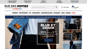 What Ruedeshommes.com website looked like in 2021 (3 years ago)