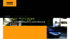 What Radars-automatiques.lu website looked like in 2021 (3 years ago)