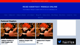 What Readhaikyuu.com website looked like in 2021 (3 years ago)