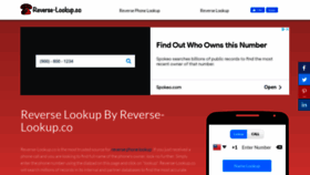What Reverse-lookup.co website looked like in 2021 (3 years ago)