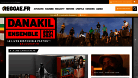 What Reggae.fr website looked like in 2021 (3 years ago)