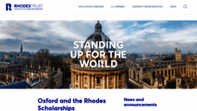 What Rhodesscholar.org website looked like in 2021 (3 years ago)