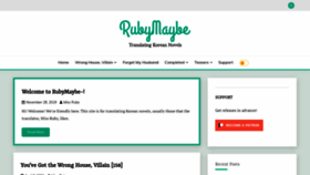 What Rubymaybetranslations.com website looked like in 2021 (3 years ago)