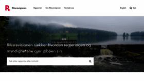 What Riksrevisjonen.no website looked like in 2021 (3 years ago)