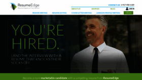 What Resumeedge.com website looked like in 2021 (3 years ago)