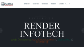 What Renderinfotech.com website looked like in 2021 (3 years ago)