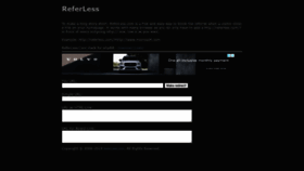 What Referless.com website looked like in 2021 (3 years ago)