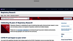 What Respiratory-research.com website looked like in 2021 (3 years ago)