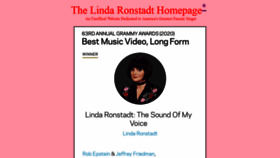 What Ronstadt-linda.com website looked like in 2021 (3 years ago)