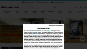 What Rowenta.de website looked like in 2021 (3 years ago)