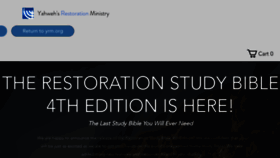 What Restorationstudybible.com website looked like in 2021 (3 years ago)