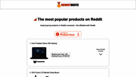 What Redditbests.com website looked like in 2021 (3 years ago)