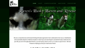 What Ravenshuskyhavenandrescue.org website looked like in 2021 (3 years ago)