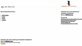 What Rusanu.com website looked like in 2021 (3 years ago)