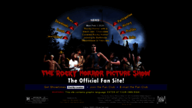 What Rockyhorror.com website looked like in 2021 (3 years ago)
