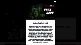 What Rock1053.com website looked like in 2021 (3 years ago)