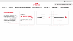 What Royal-canin.de website looked like in 2021 (3 years ago)