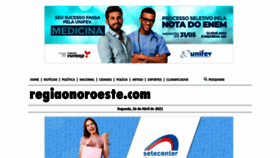 What Regiaonoroeste.com website looked like in 2021 (2 years ago)