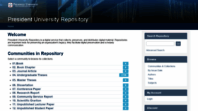 What Repository.president.ac.id website looked like in 2021 (3 years ago)