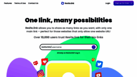 What Resite.link website looked like in 2021 (2 years ago)