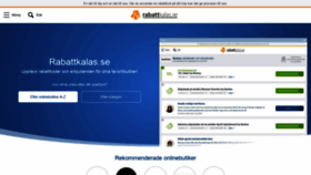What Rabattkalas.se website looked like in 2021 (2 years ago)