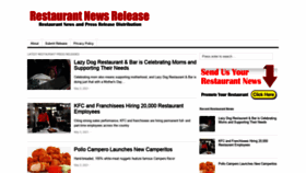 What Restaurantnewsrelease.com website looked like in 2021 (3 years ago)
