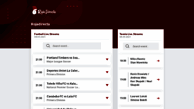 What Rojadirecta.soccer website looked like in 2021 (2 years ago)