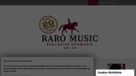 What Raro-music.de website looked like in 2021 (3 years ago)
