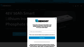 What Renogy.com website looked like in 2021 (3 years ago)