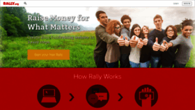 What Rally.org website looked like in 2021 (2 years ago)