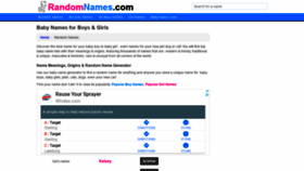 What Randomnames.com website looked like in 2021 (2 years ago)