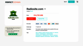 What Radiosite.com website looked like in 2021 (3 years ago)