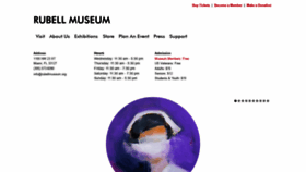 What Rubellmuseum.org website looked like in 2021 (3 years ago)