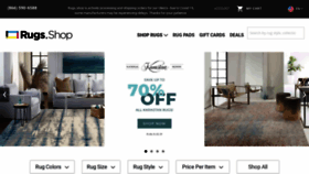 What Rugs.shop website looked like in 2021 (3 years ago)