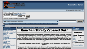What Ranmafics.com website looked like in 2011 (12 years ago)