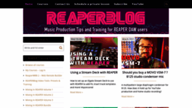 What Reaperblog.net website looked like in 2021 (2 years ago)