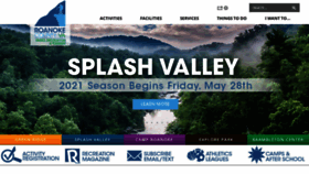 What Roanokecountyparks.com website looked like in 2021 (2 years ago)
