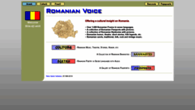 What Romanianvoice.com website looked like in 2021 (2 years ago)