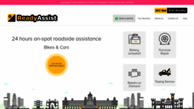 What Readyassist.in website looked like in 2021 (2 years ago)